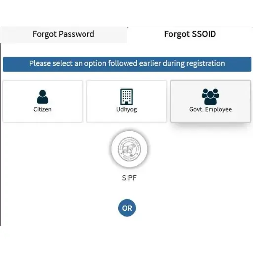 How To Govt Employee SSO ID Recover with SIPF number