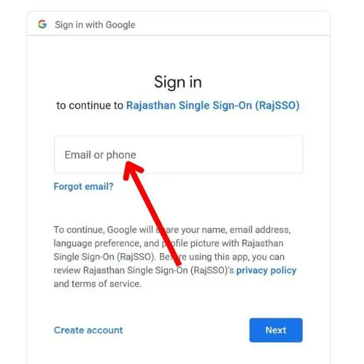 SSO ID Registration With Google Account and Enter your gmail id and password and Create SSOID Login